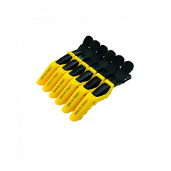 Зажимы пластиковые Keratin Tools Желтые 6 шт
